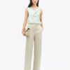 Tiger of Sweden Helvie Sleeveless Satin Top Light Green