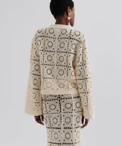 Malina Moraya Crochet Cardigan Cream