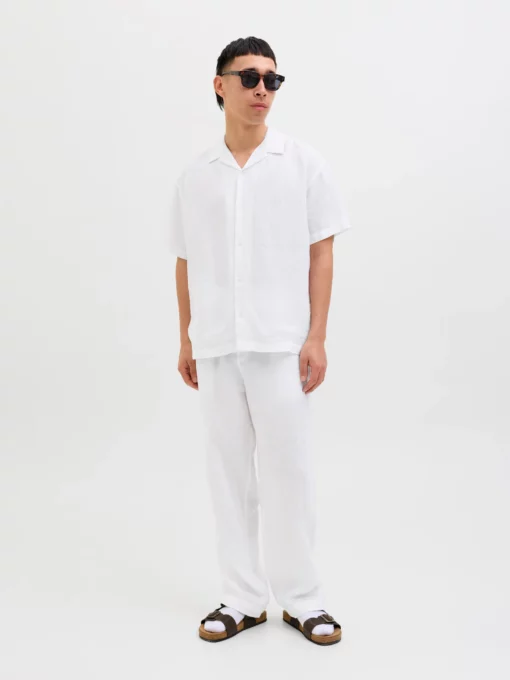 Jack & Jones Karl Lawrence Linen Chino Pants White