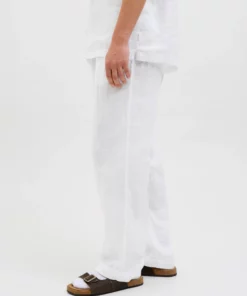 Jack & Jones Karl Lawrence Linen Chino Pants White