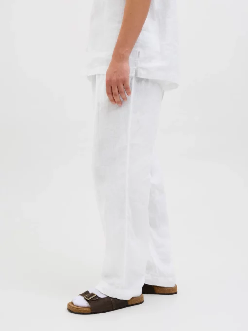 Jack & Jones Karl Lawrence Linen Chino Pants White