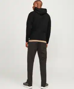 Jack & Jones Jcofusion Sweat Zip Hood Black