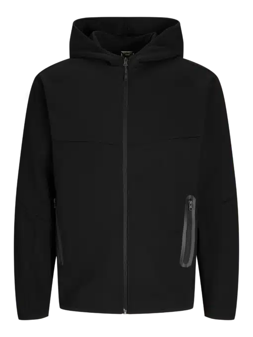 Jack & Jones Jcofusion Sweat Zip Hood Black