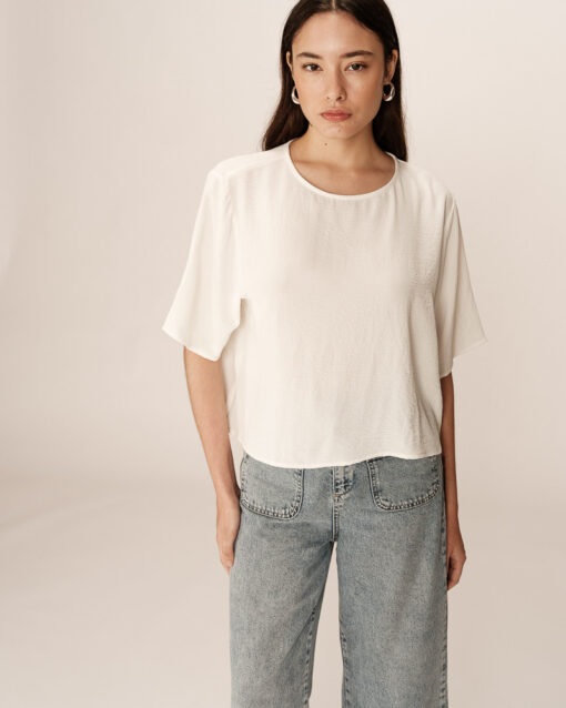 Grace & Mila Top Ecru Paprika