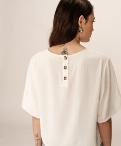 Grace & Mila Top Ecru Paprika