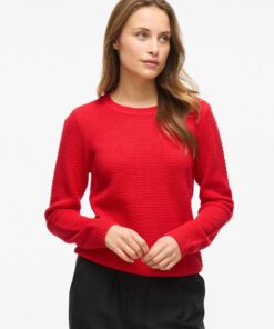 Vila Dalo O-neck Knit Poppy Red