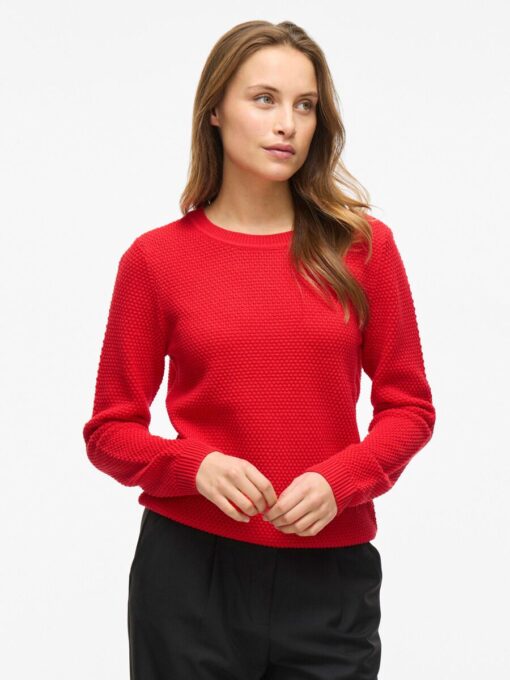 Vila Dalo O-neck Knit Poppy Red
