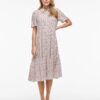 Vikaty Shirt Midi Dress Birch