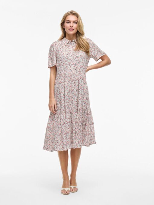 Vikaty Shirt Midi Dress Birch