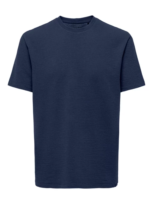 Onskian Seersucker T-shirt Naval Academy