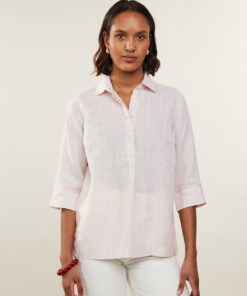 Stenströms Stella Light pink Striped Popover Shirt