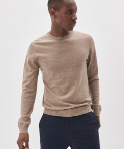 Matinique Margrate Merino Pullover Khaki Melange