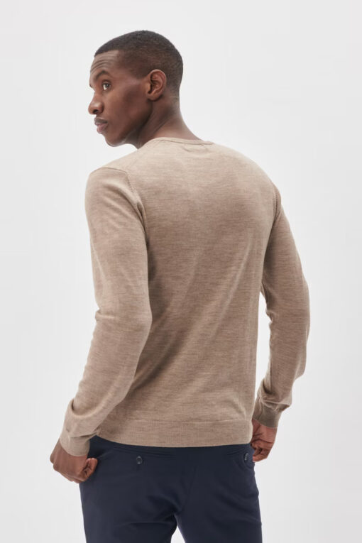 Matinique Margrate Merino Pullover Khaki Melange