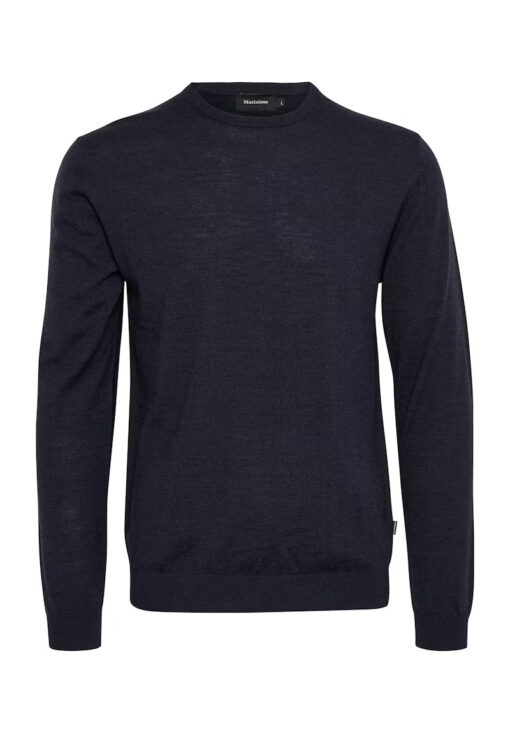 Matinique Margrate Merino Pullover Dark Navy