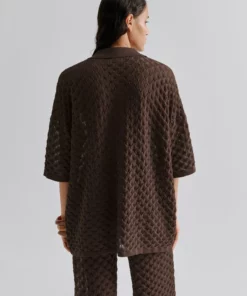 Malina Moa Knitted Shirt Chocolate