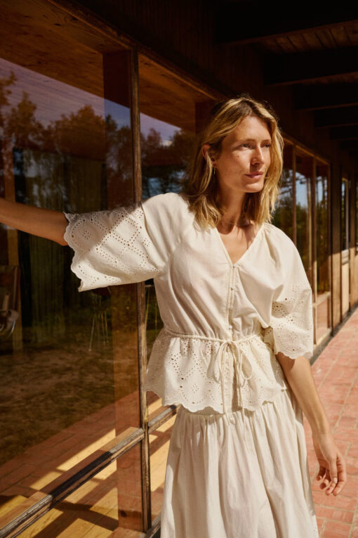 Part Two RosaliePW Blouse Eggnog