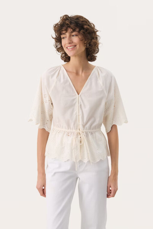 Part Two RosaliePW Blouse Eggnog