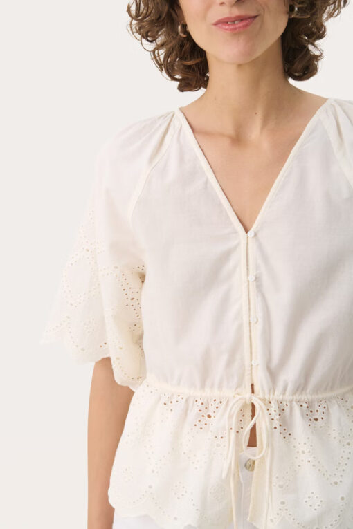 Part Two RosaliePW Blouse Eggnog