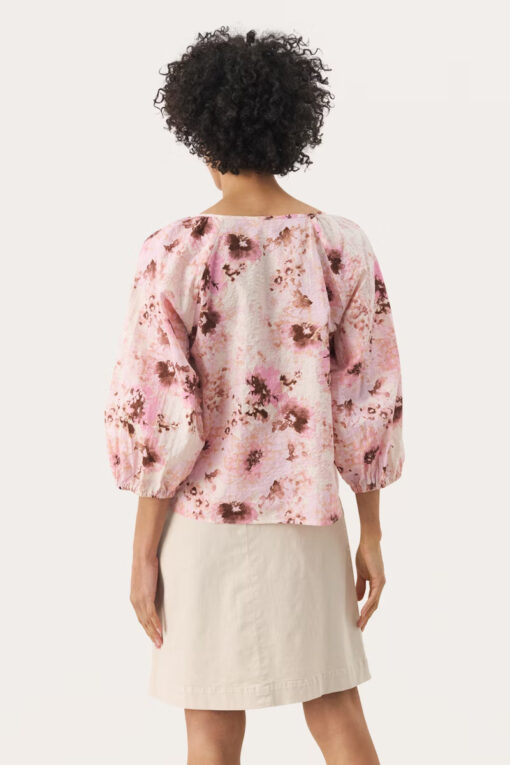 Part Two RaduniPW Top  Pink Nectar Scattered Flower