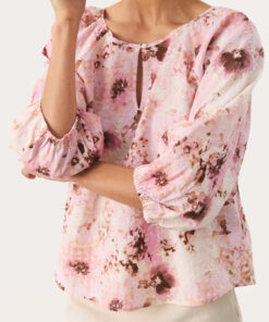 Part Two RaduniPW Top Pink Nectar Scattered Flower