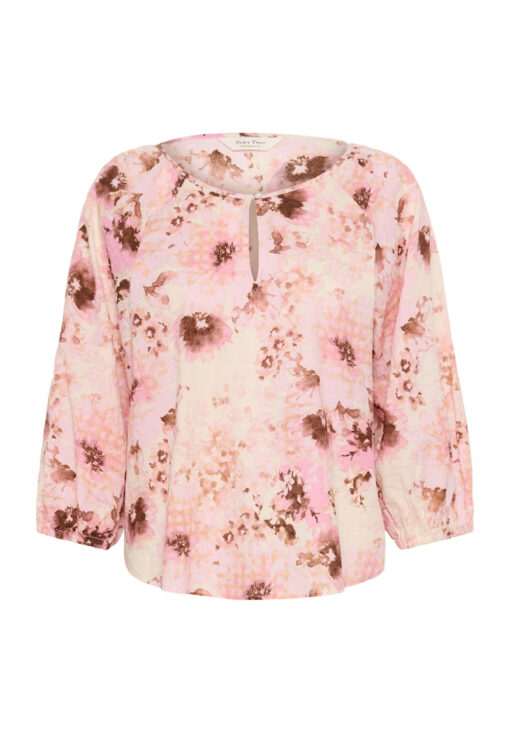 Part Two RaduniPW Top  Pink Nectar Scattered Flower