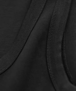 Gant Woman Midi Jersey Woven Combo Dress Black