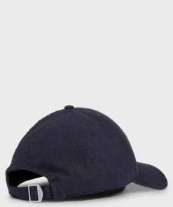 Boss Zed Linen Hat Dark Blue
