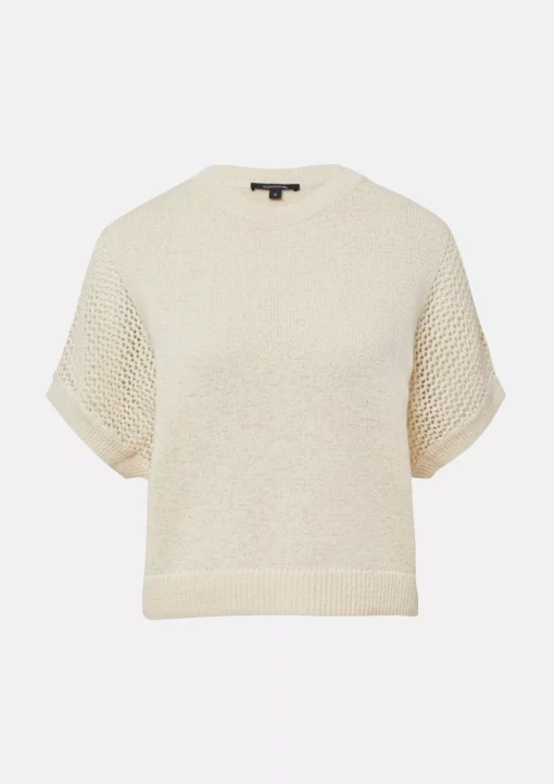 Comma, Knitted Pullover Beige