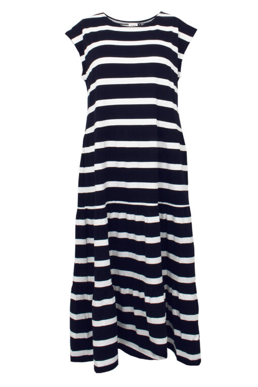 STI Joy Stripe Tricot Dress Dark Blue/Milk