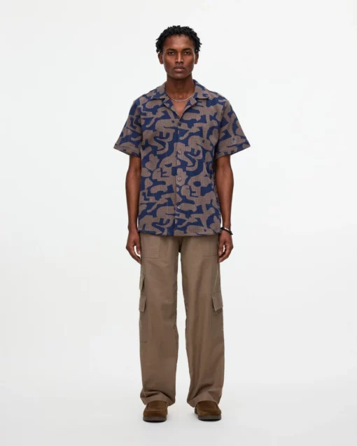 OAS Puzzlotec Cuba Net Shirt Morel
