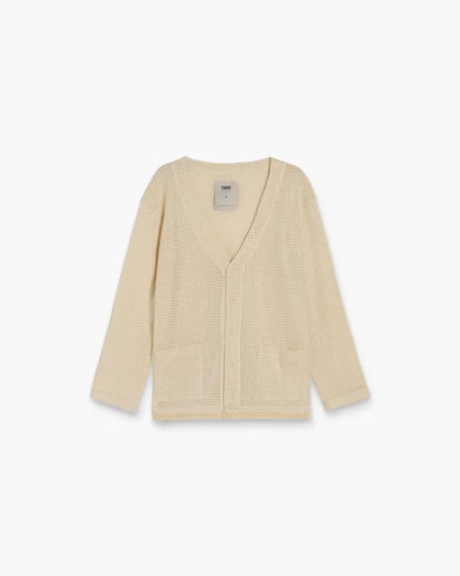 OAS Net Cardigan Ecru
