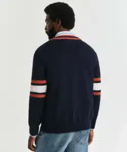 Gant G-badge Cardigan Evening Blue