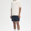 Fred Perry Cotton Knitted Shirt Ecru