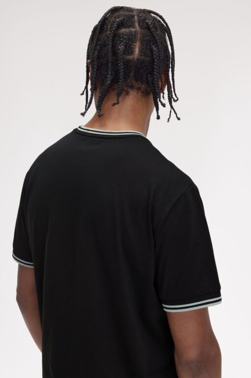 Fred Perry Twin Tipped T-shirt Black/Silver Blue