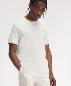 Fred Perry Twin Tipped T-shirt Snow white/Honeycomb