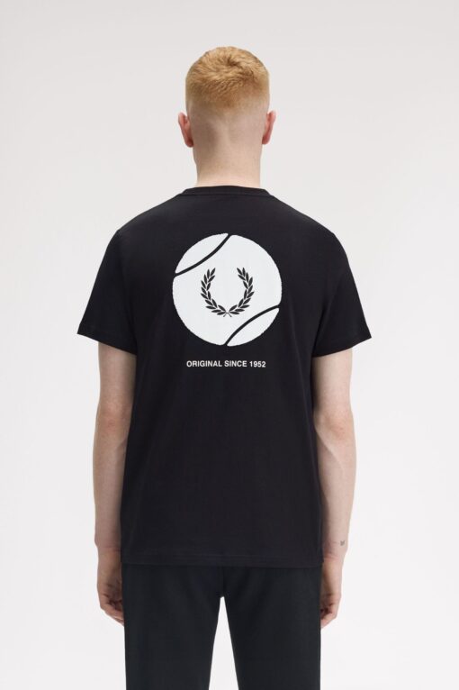Fred Perry Tennis Graphic T-shirt Black