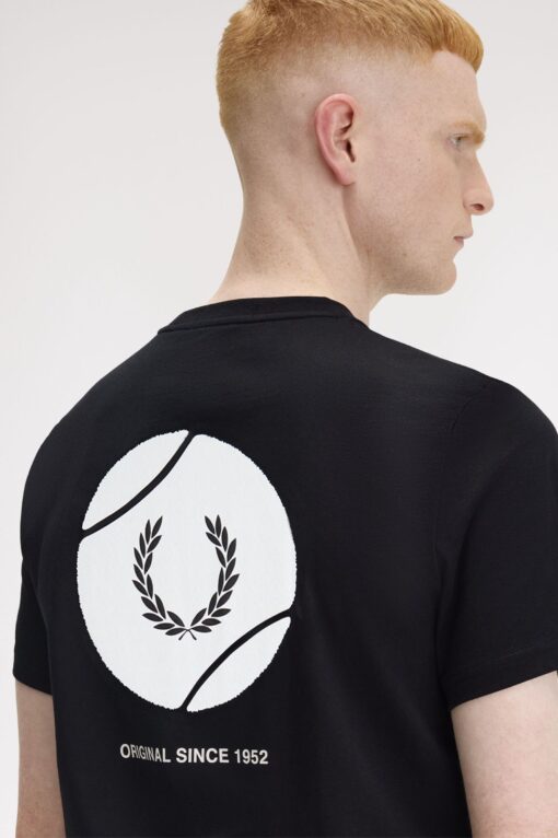 Fred Perry Tennis Graphic T-shirt Black