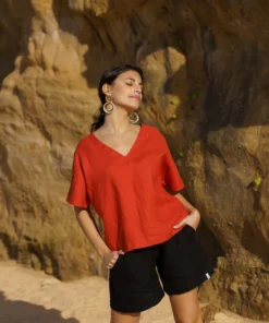 Nakoa Savanna Top Burnt Orange