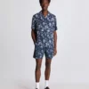 Lyle & Scott Botanical Garden Print Swim Shorts Dark Navy