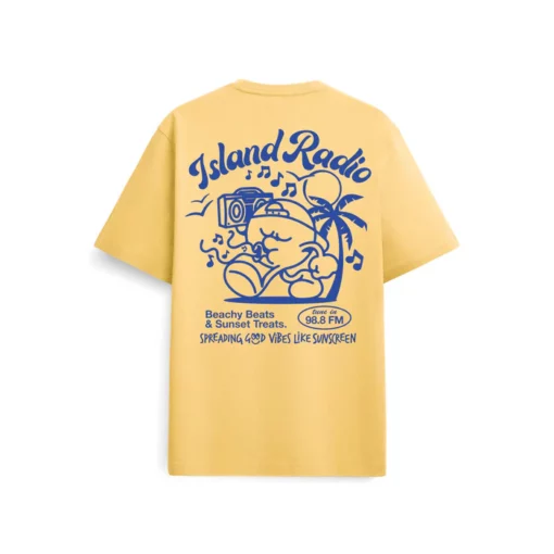 On Vacation Island Radio T-shirt Yellow