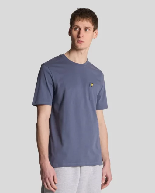 Lyle & Scott Pocket T-Shirt Cool Indigo