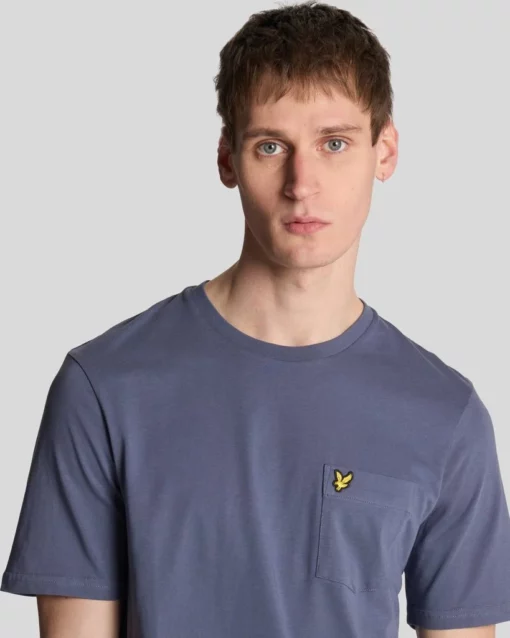 Lyle & Scott Pocket T-Shirt Cool Indigo