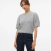 Vmnovah O-Neck Puff Pullover Grey