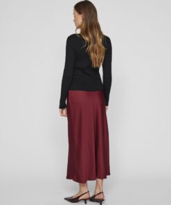 Viellette HW Midi Skirt Cabernet