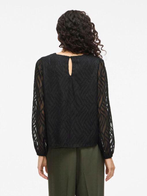 Vimika O-Neck Top Black Beauty