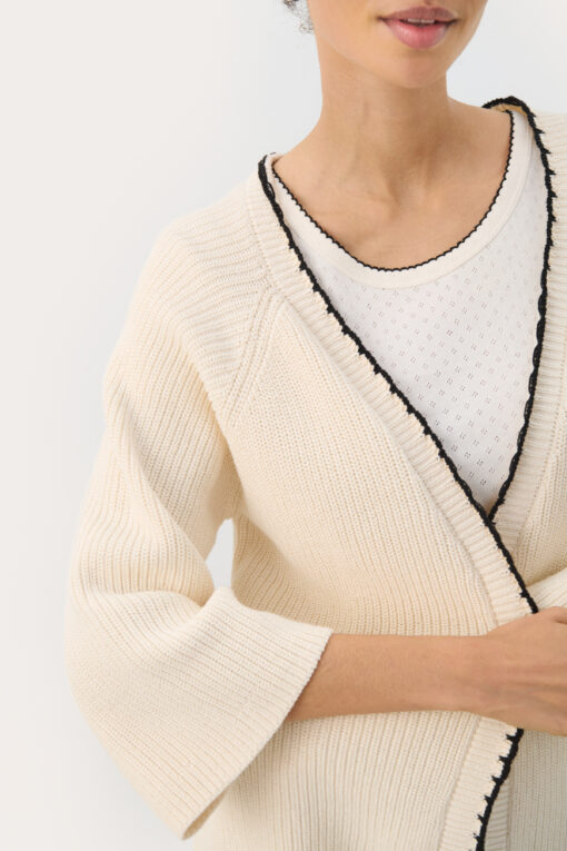 Part Two Tritte Cardigan Whitecap Gray