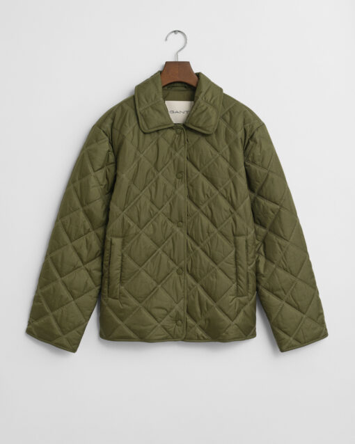 Gant Woman Quilted Moss Green