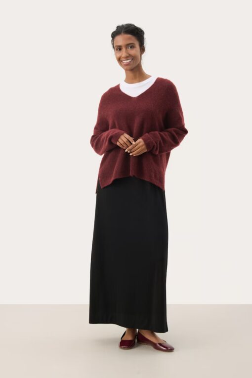 Part Two TitinaPW Pullover Tawny Port