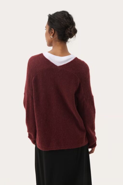Part Two TitinaPW Pullover Tawny Port