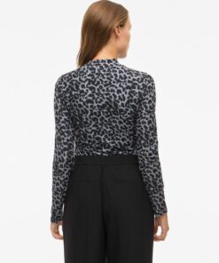 Vileoa High Neck Top Glacier Gray
